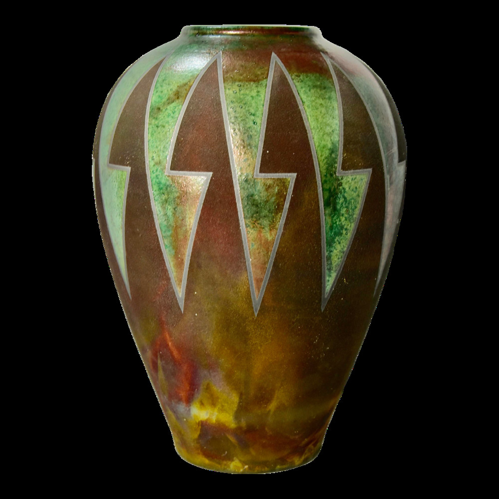 Contemporary R. Kevin Kelley Raku Studio Art Boho Organic Modern Earthenware
